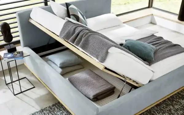 Bild 3 von Duo Collection - Polsterbett Delphi, eisblau, inkl. Bettkästen