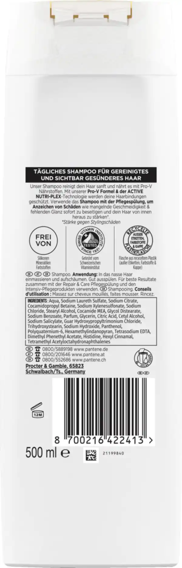 Bild 2 von Pantene Pro-V Haarshampoo Repair Care, 500 ml