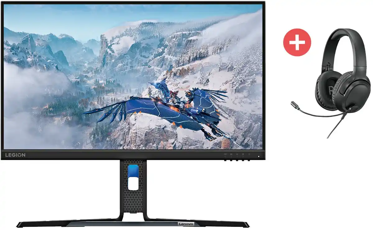 Bild 1 von Legion R24e 61 cm (24") Gaming Monitor + Dein Geschenk: Lenovo H110 Gaming Headset / E