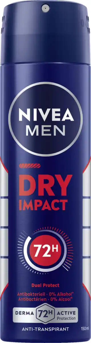 Bild 1 von NIVEA MEN Dry Impact Anti-Transpirant Spray, 150 ml