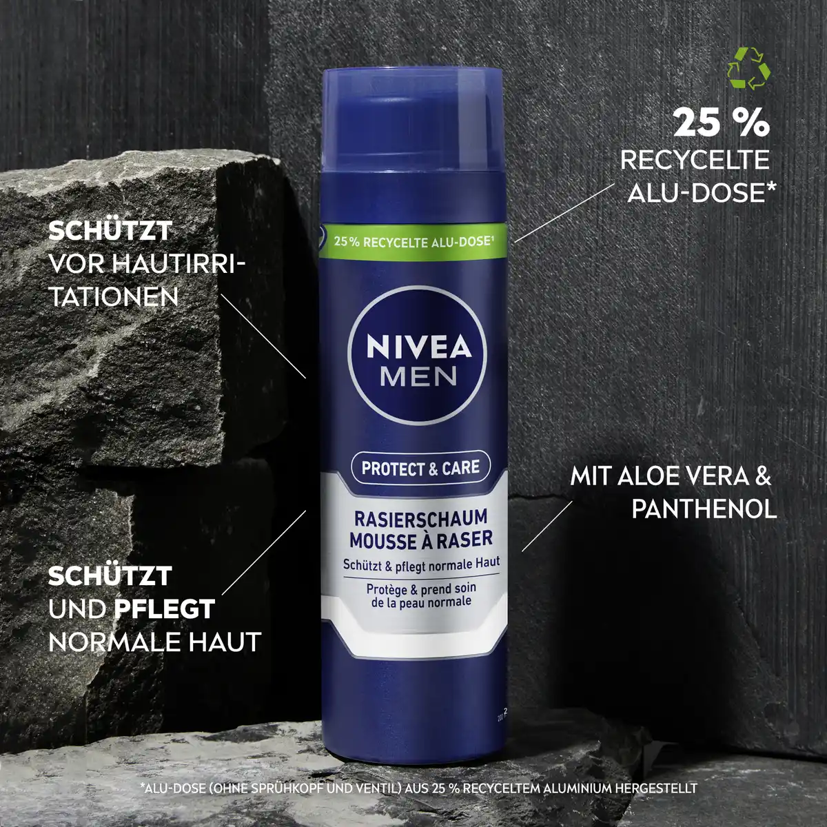 Bild 4 von NIVEA MEN Protect+Care Rasierschaum, 200 ml