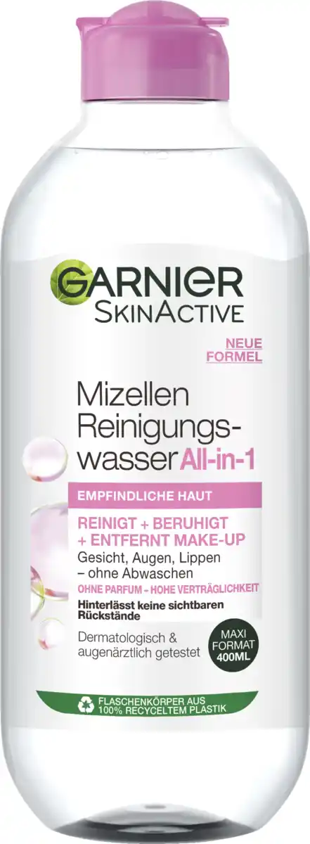 Bild 1 von Garnier SkinActive Mizellen Reinigungswasser All-in-1 Empfindliche Haut, 400 ml
