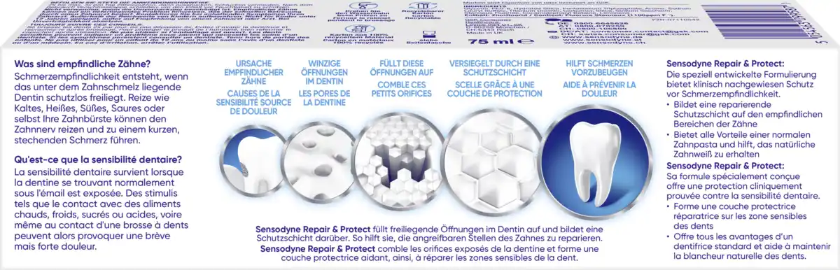 Bild 2 von Sensodyne Zahnpasta Repair* & Protect, 75 ml