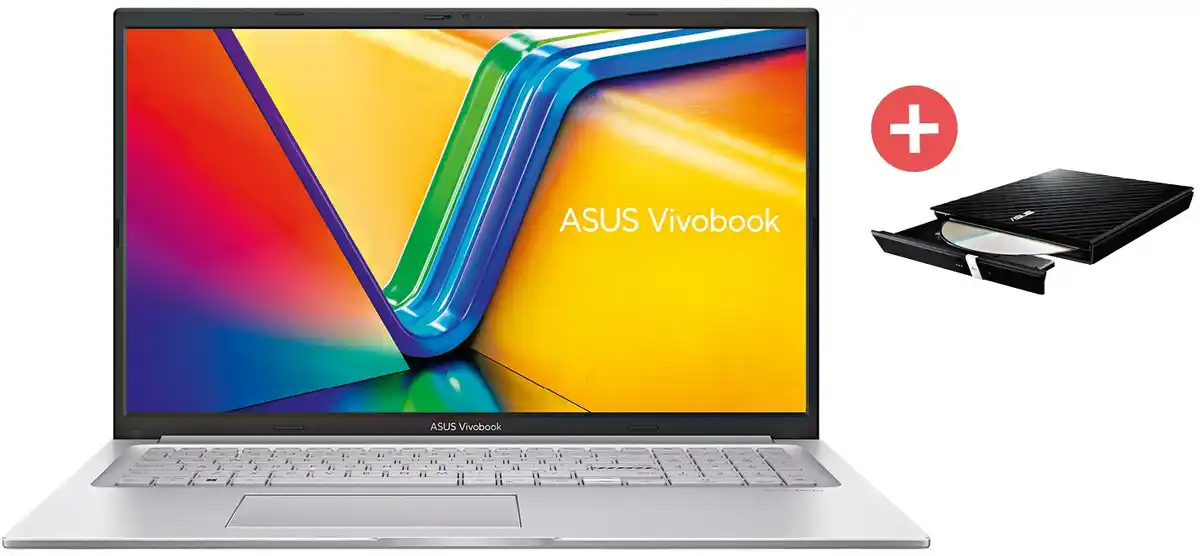 Bild 1 von Vivobook 17 X1704VA-AU693W + Dein Geschenk: ASUS SDRW-08 D 2 S-U Lite DVD-Recorder (extern)