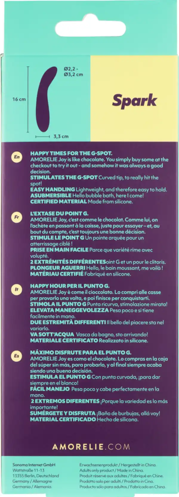 Bild 4 von AMORELIE Joy Dildo Spark grün