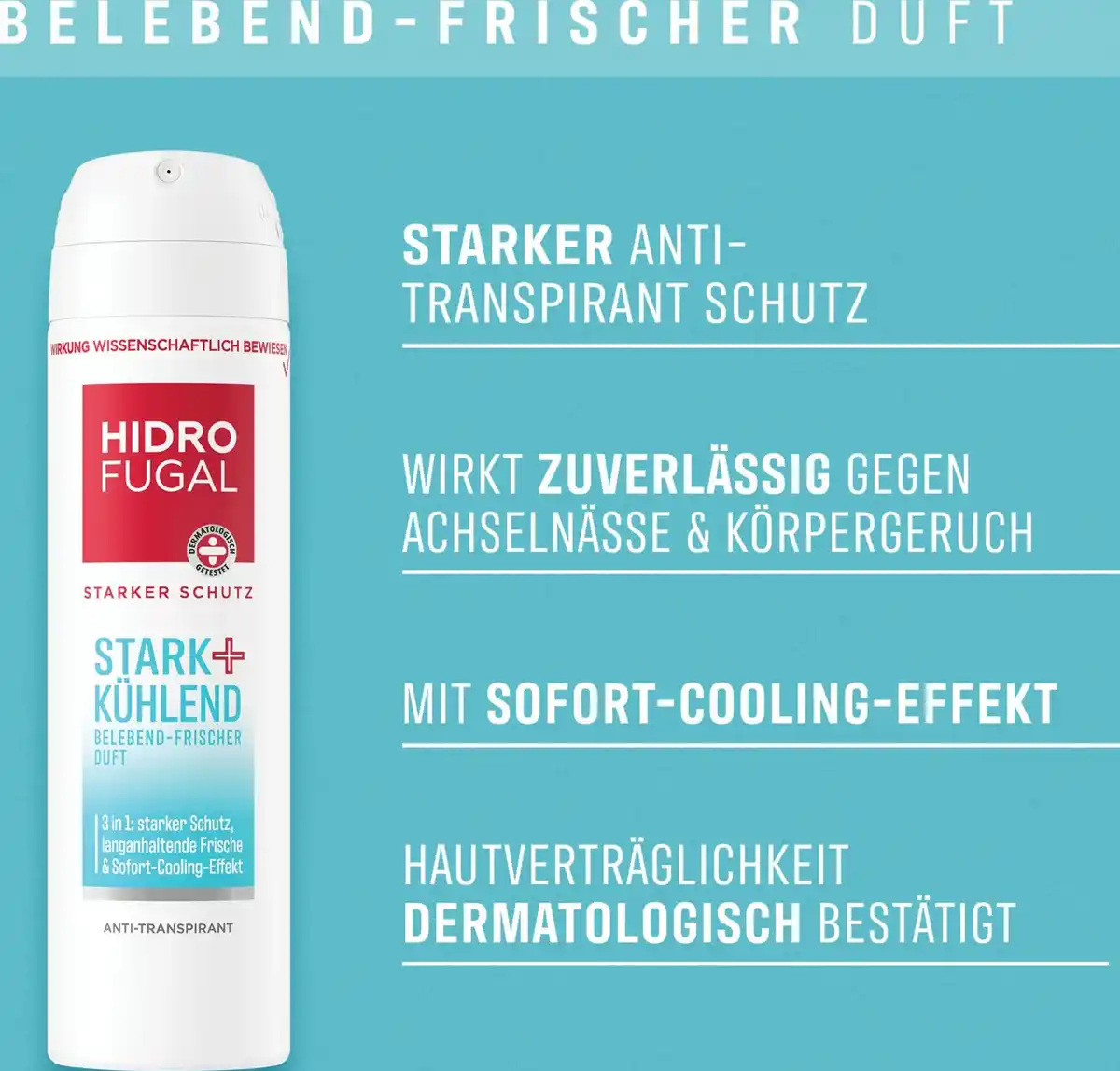 Bild 4 von Hidrofugal Stark Kühlend Anti-Transpirant Spray, 150 ml