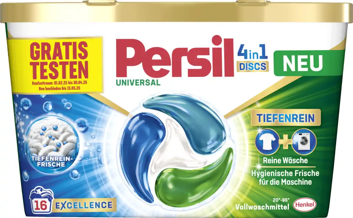 Bild 1 von Persil 4in1 Vollwaschmittel Discs 16 WL