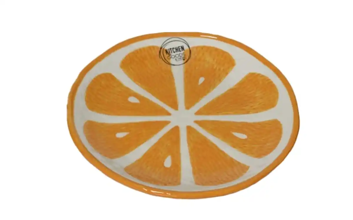 Bild 1 von Frühstücksteller Orange, orange/weiß