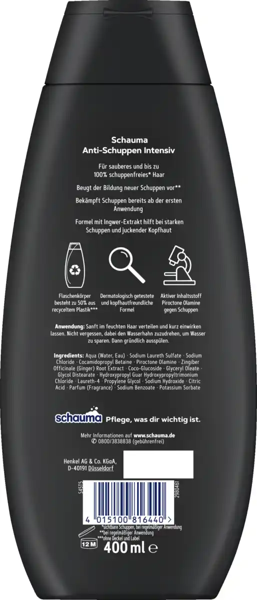 Bild 2 von Schauma XTRA Anti-Schuppen Intensiv Shampoo, 400 ml