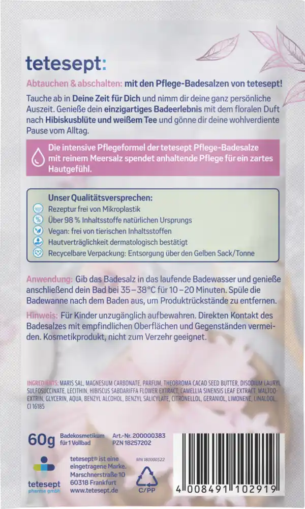Bild 2 von tetesept Badesalz Deine Zeit für Dich, 60 g