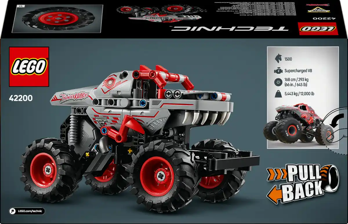 Bild 3 von LEGO TECHNIC 42200 Monster Jam™ ThunderROARus™