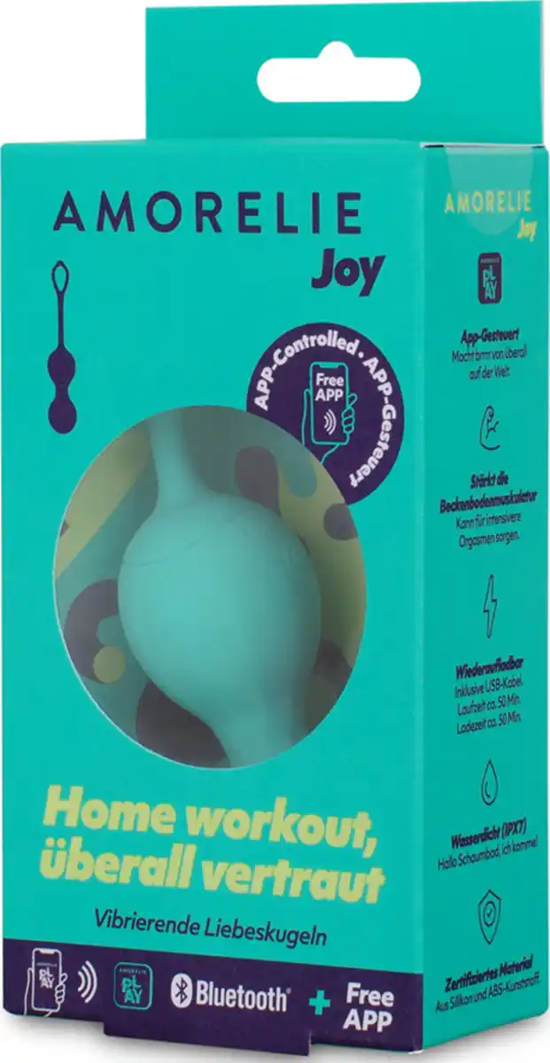 Bild 1 von AMORELIE Joy Vibrierende Liebeskugeln Shimmer türkis