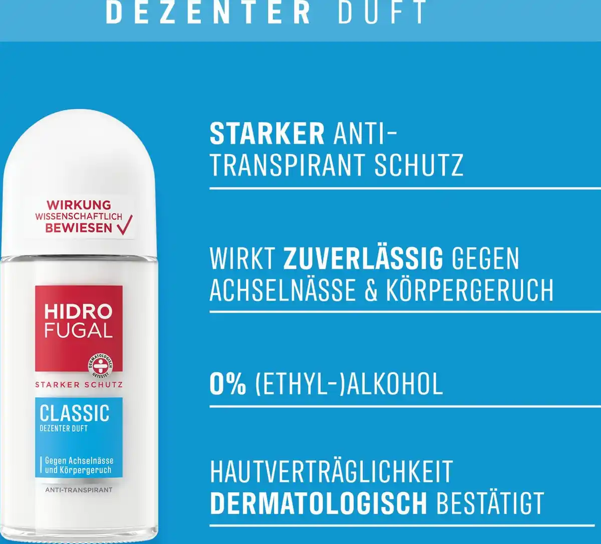 Bild 3 von Hidrofugal Classic Anti-Transpirant Roll On, 50 ml