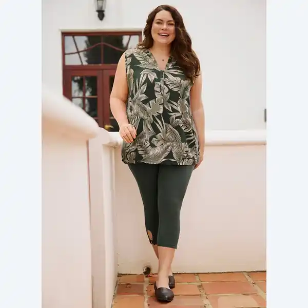 Bild 4 von Damen-Leggings mit Metallring, große Größen