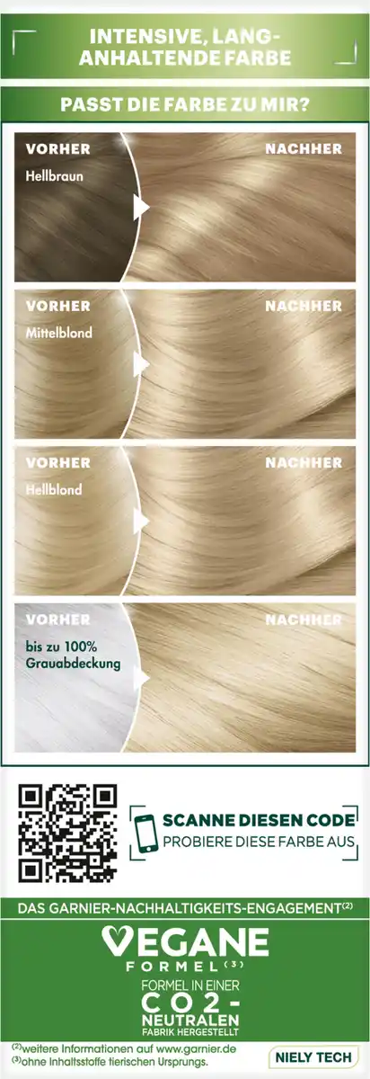 Bild 2 von Garnier Nutrisse Ultra Crème Coloration Dauerhafte Pflege-Haarfarbe 8 Vanilla Blond