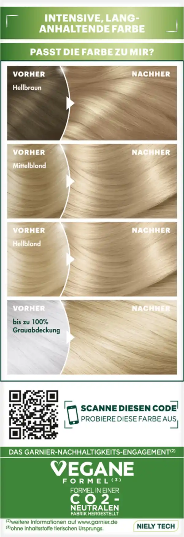 Bild 2 von Garnier Nutrisse Ultra Crème Coloration Dauerhafte Pflege-Haarfarbe 8 Vanilla Blond