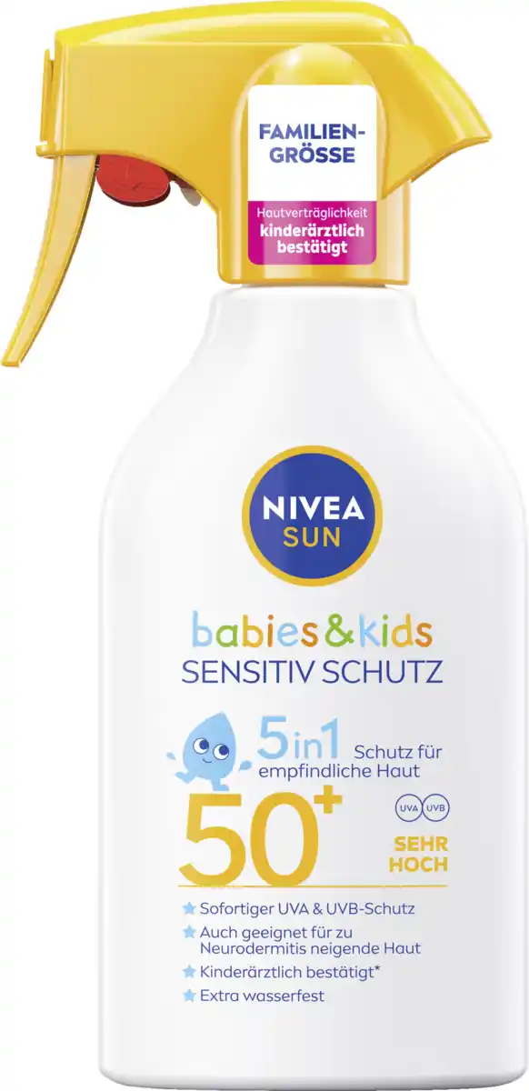Bild 1 von NIVEA SUN Babies & Kids sensitiv Schutz 5in1 LSF50+, 270 ml