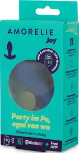 AMORELIE Joy Vibrierender Analplug Move blau