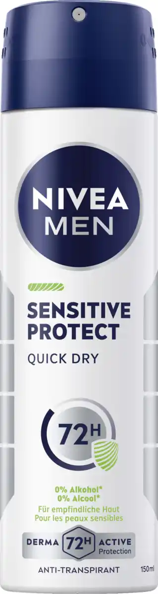 Bild 1 von NIVEA MEN Sensitive Protect Anti-Transpirant Spray, 150 ml