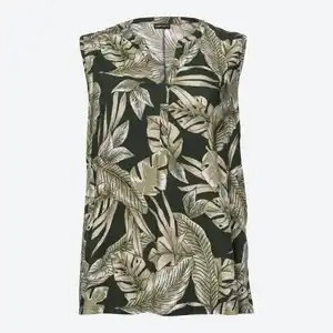 Damen-Bluse mit modischem Druck, große Größen