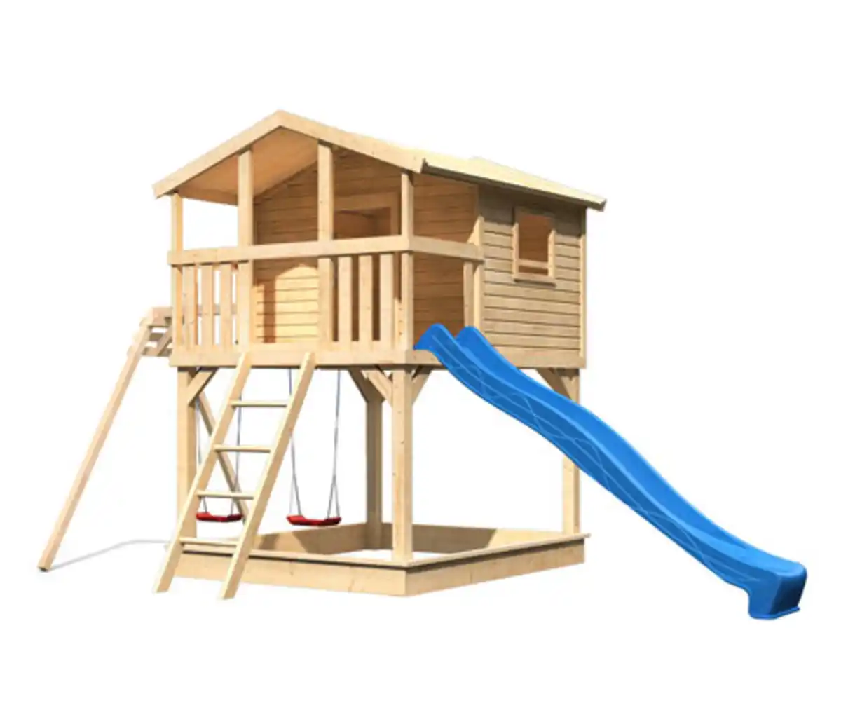 Bild 1 von Karibu-Stelzenhaus »Benjamin«, naturfarben