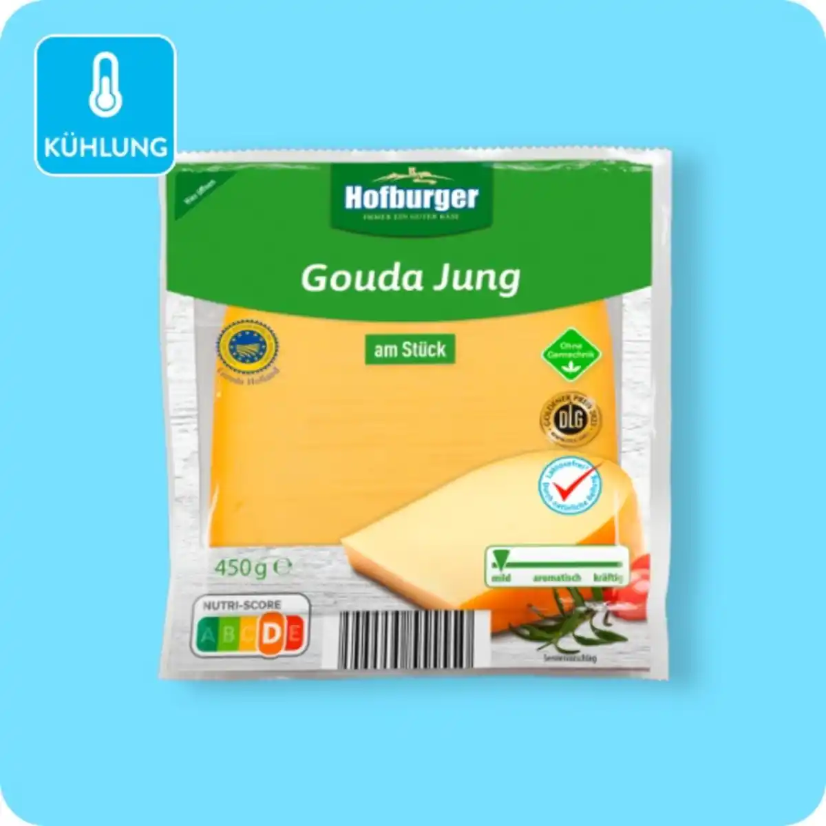 Bild 1 von HOFBURGER Gouda, jung, Ohne Gentechnik