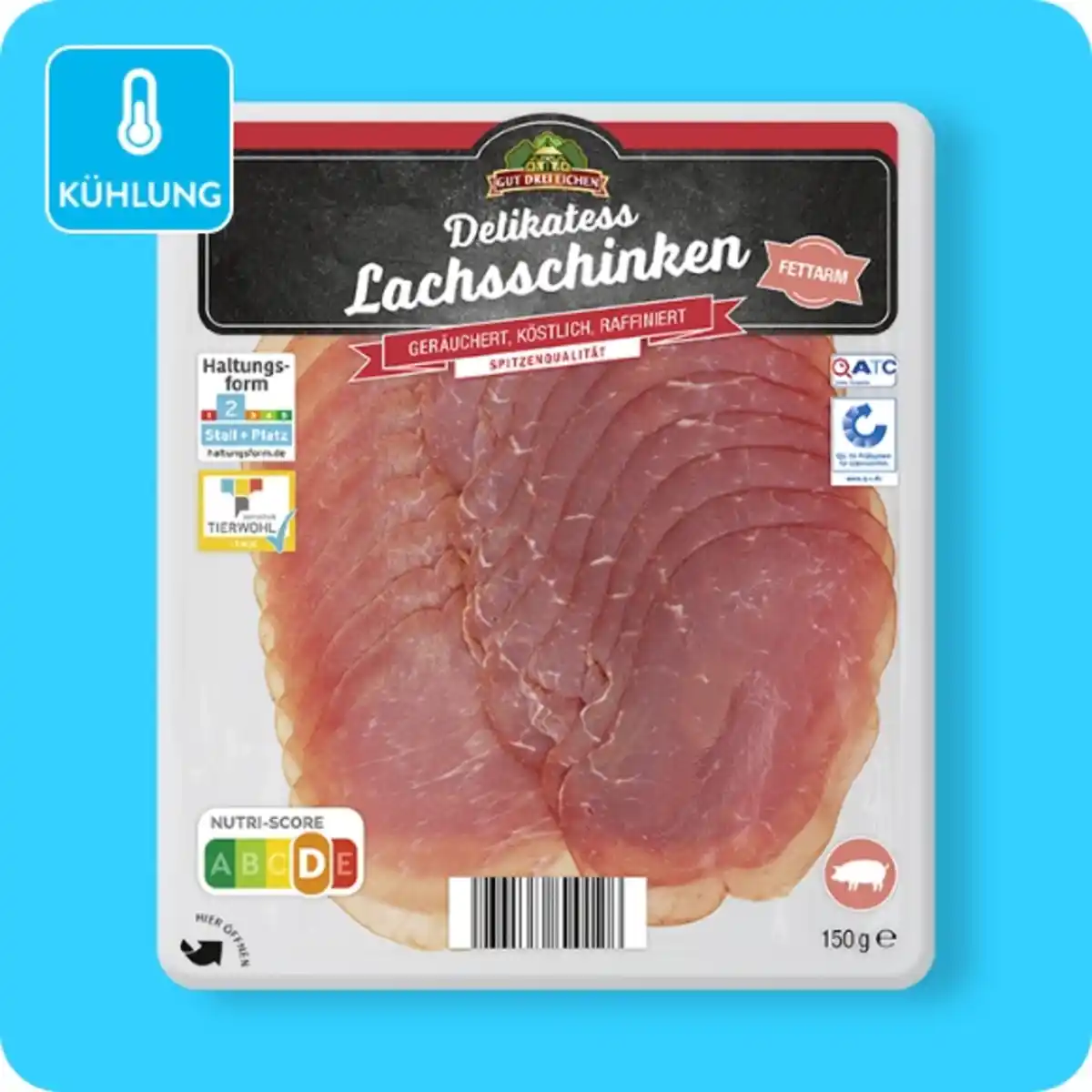 Bild 1 von GUT DREI EICHEN Delikatess-Lachsschinken, Natur