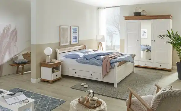 Bild 3 von Wäscheschrank Massivholz, 2-türig Fehmarn