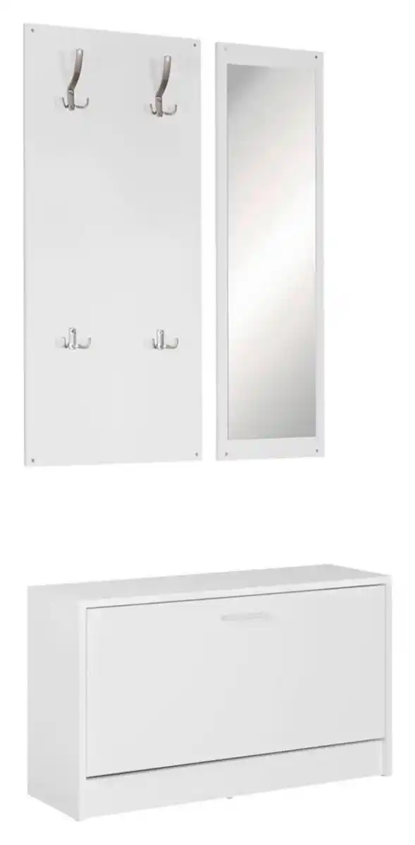 Bild 1 von Wandgarderobe 'Jana', weiss