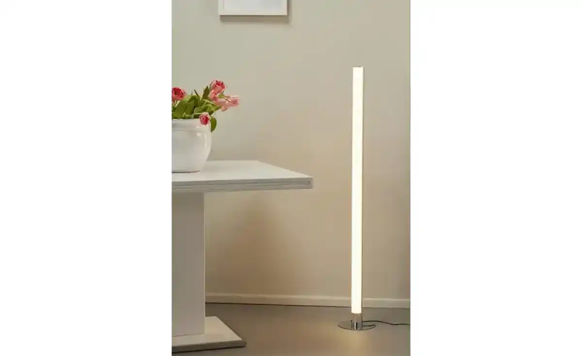 Bild 1 von KHG LED-Stehleuchte  1-flammig  chrom  mit Kristallapplikation   ¦ silber ¦ Maße (cm): H: 120  Ø: 18.0 Sale > Lampen-Sale - Möbel Kraft