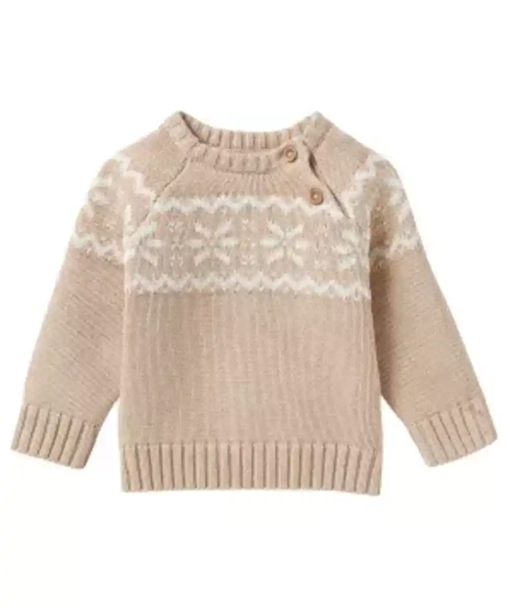 Bild 1 von Gemusterter Strickpullover, natur melange