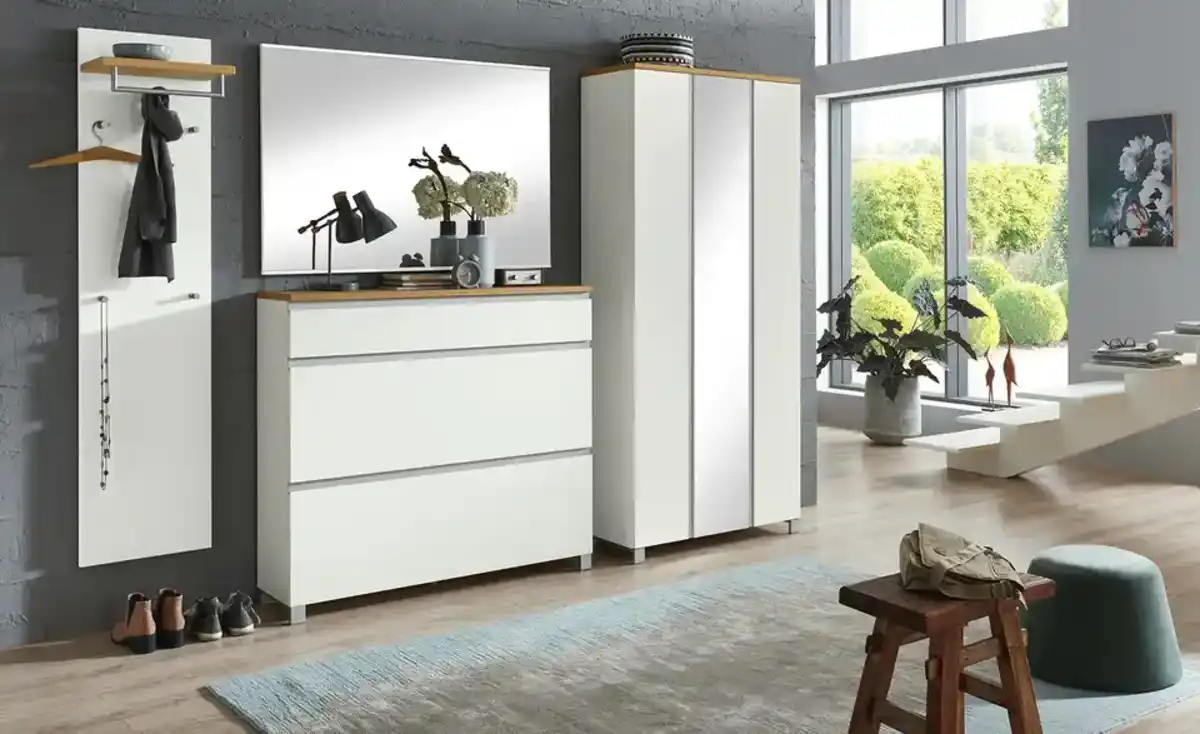 Bild 1 von Schuhschrank   ¦ weiß ¦ Maße (cm): B: 120 H: 108 T: 31.0 Garderoben & Kleiderstangen > Schuhgarderoben & Schränke - Möbel Kraft