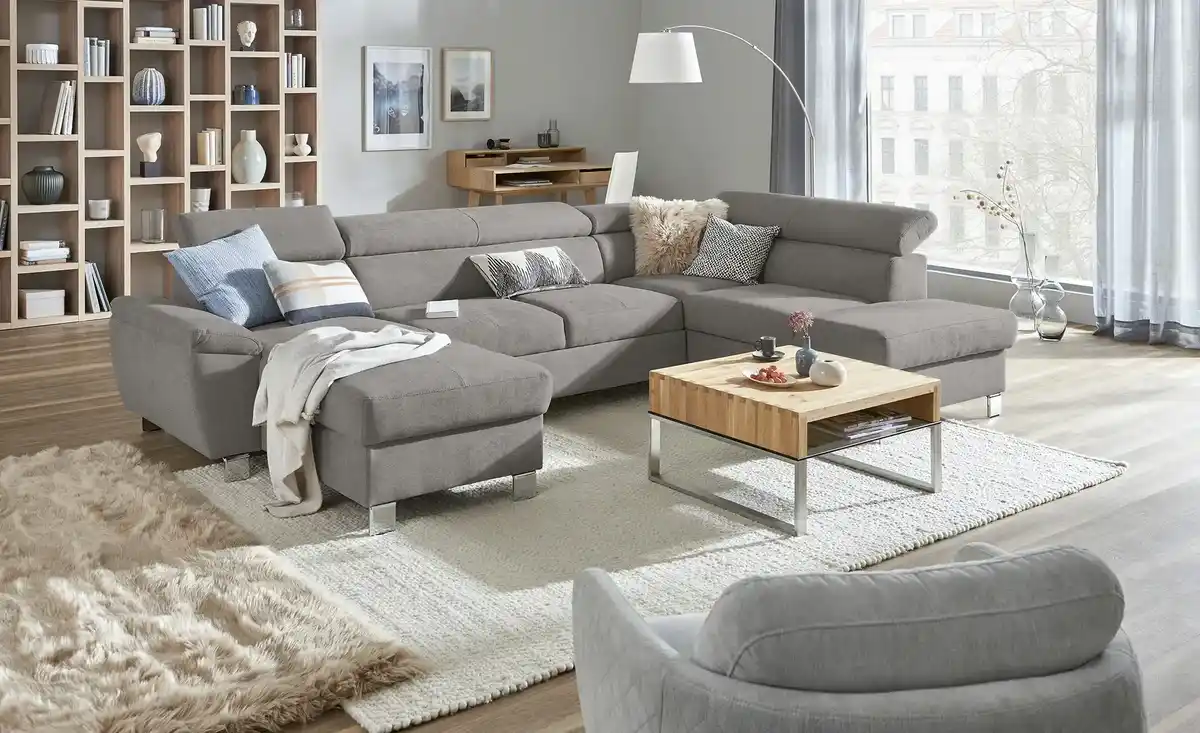 Bild 1 von uno Wohnlandschaft aus Mikrofaser Avola