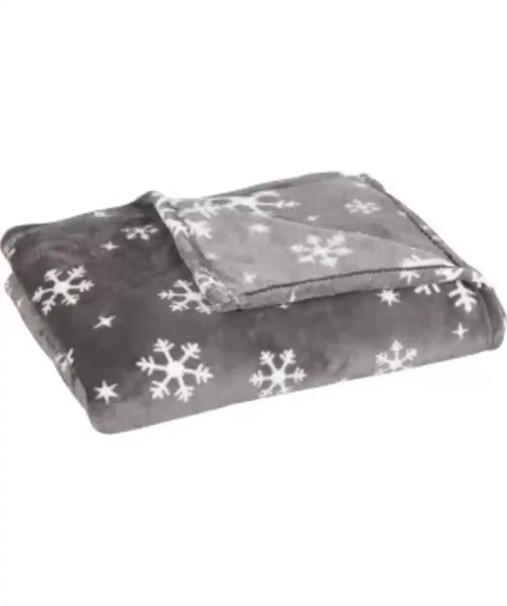 Bild 1 von Flanelldecke Eiskristalle, anthrazit