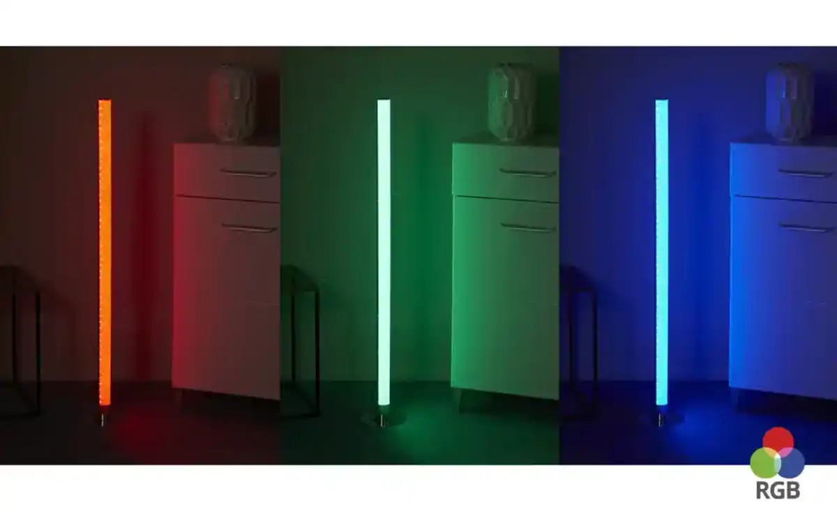 Bild 2 von KHG LED-Stehleuchte  1-flammig  chrom  mit Kristallapplikation   ¦ silber ¦ Maße (cm): H: 120  Ø: 18.0 Sale > Lampen-Sale - Möbel Kraft