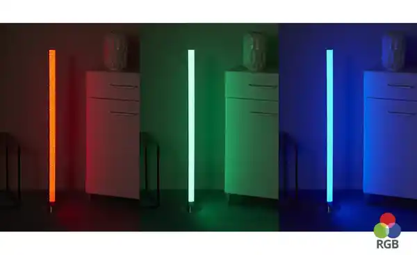 Bild 2 von KHG LED-Stehleuchte  1-flammig  chrom  mit Kristallapplikation   ¦ silber ¦ Maße (cm): H: 120  Ø: 18.0 Sale > Lampen-Sale - Möbel Kraft