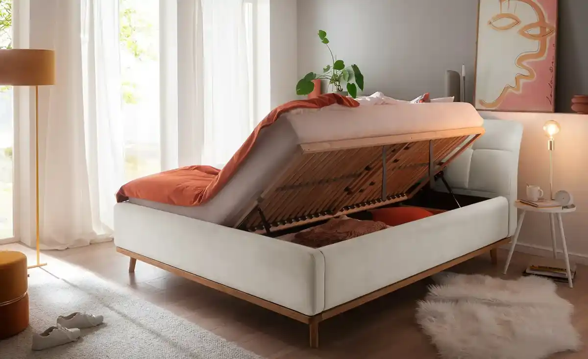 Bild 3 von maison bleue Polsterbettgestell mit Bettkasten Merla