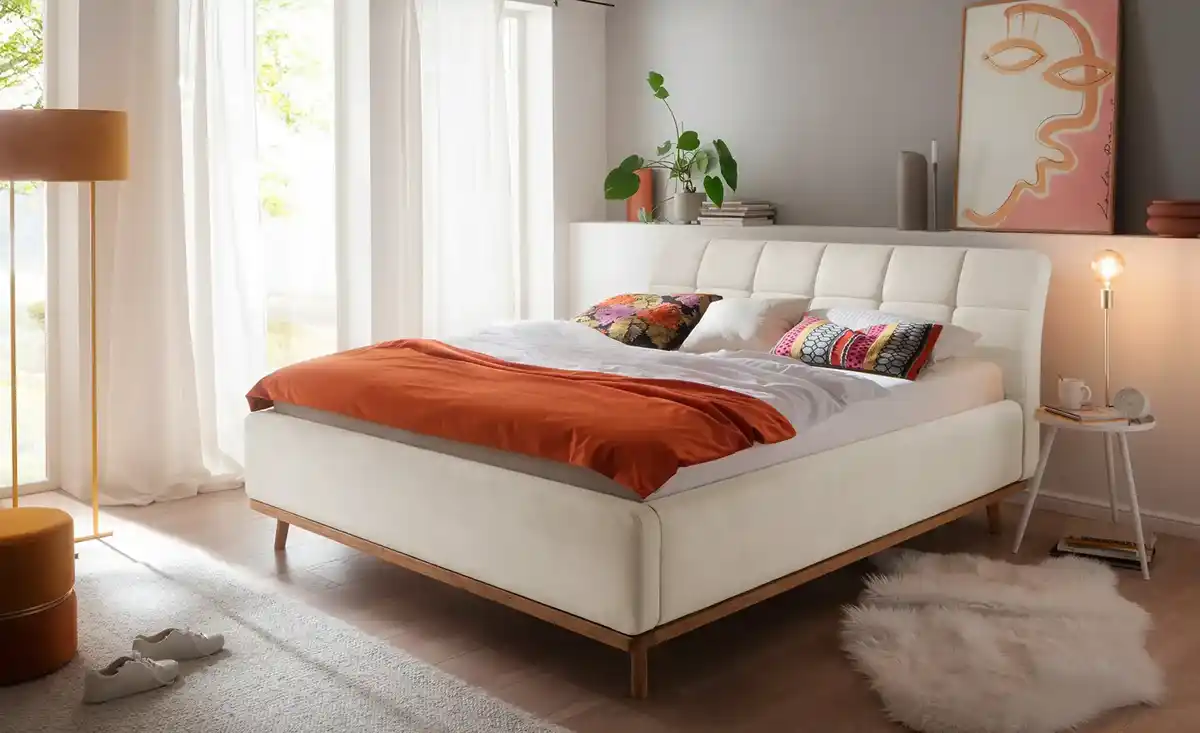 Bild 1 von maison bleue Polsterbettgestell mit Bettkasten Merla