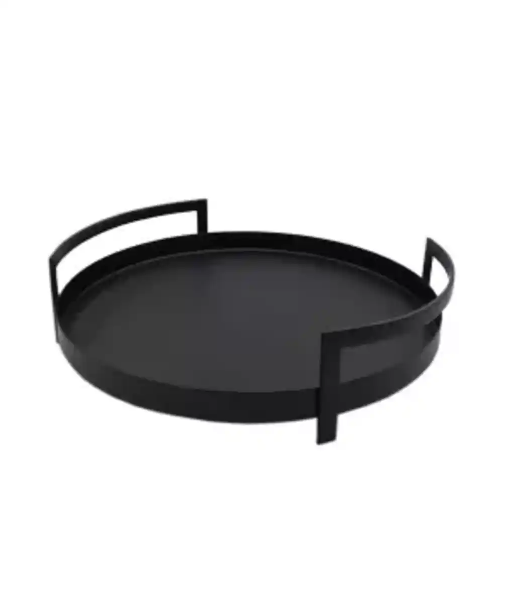 Bild 1 von Dekotablett mit Griffen, schwarz