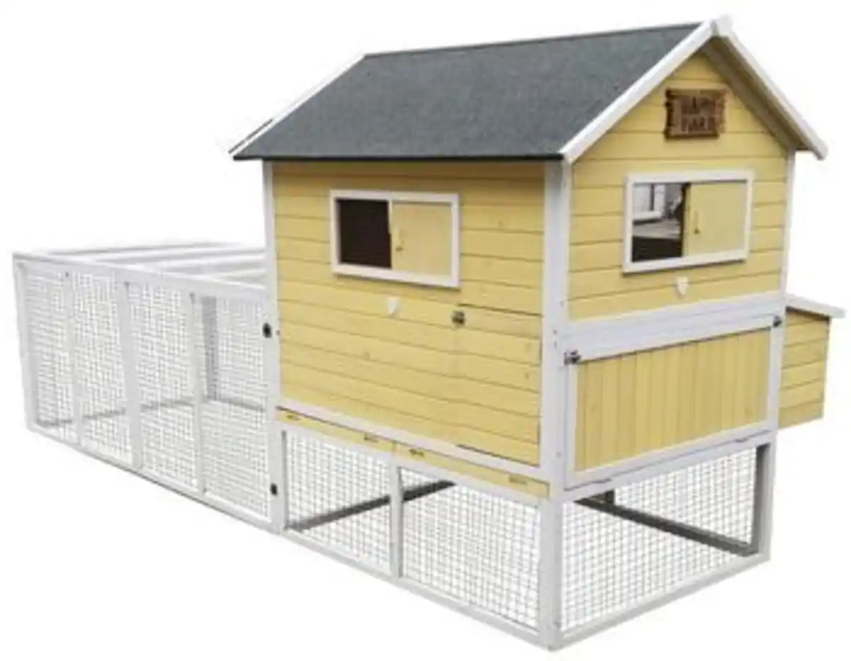 Bild 1 von Dehner Lieblinge Hühnerstall Miami, gelb, ca. B337/H158,5/T145,8 cm