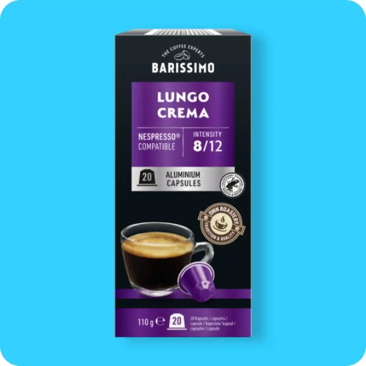 Bild 1 von BARISSIMO Kaffeekapseln, Lungo Crema oder Lungo Perfetto