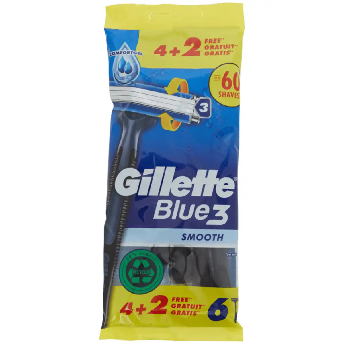 Bild 1 von Gillette Blue3 Rasierklingen Smooth