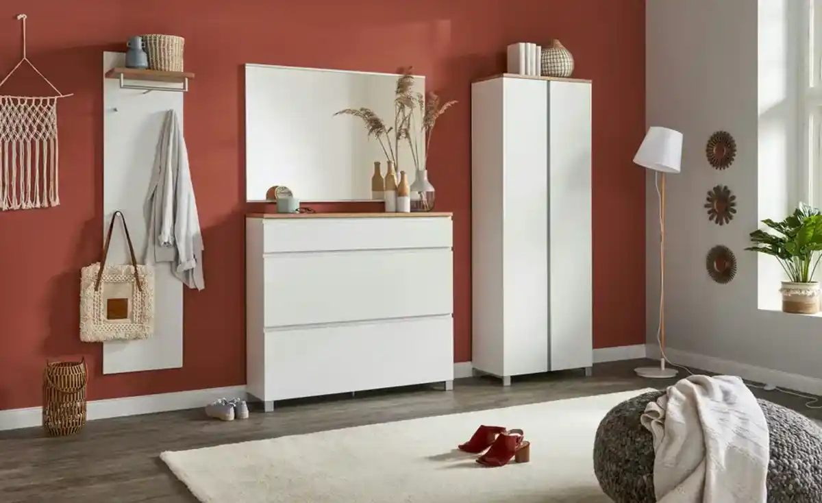 Bild 3 von Schuhschrank   ¦ weiß ¦ Maße (cm): B: 120 H: 108 T: 31.0 Garderoben & Kleiderstangen > Schuhgarderoben & Schränke - Möbel Kraft