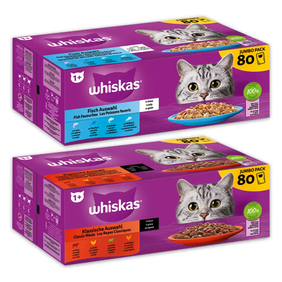 Bild 1 von Whiskas Katzennassnahrung Jumbo Pack