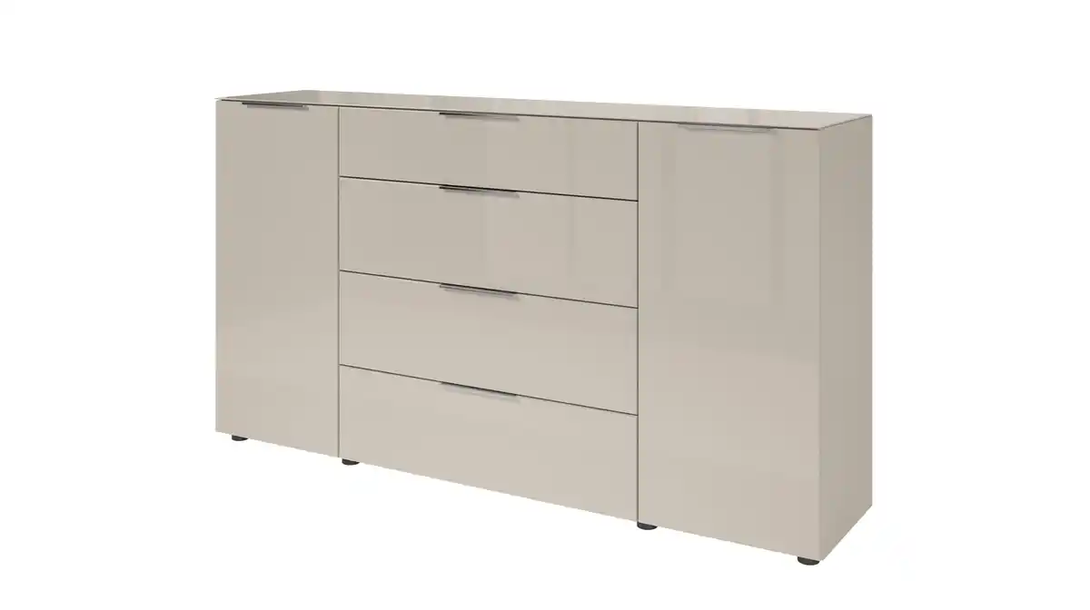 Bild 1 von Sideboard 4 Schubladen - Kaschmir - Glasfront - 180 cm - SANTORIN