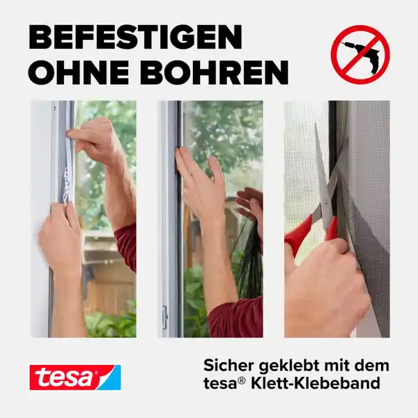 Bild 4 von TESA Fliegengitter für Fenster ca. 1,3 x 1,5 m
