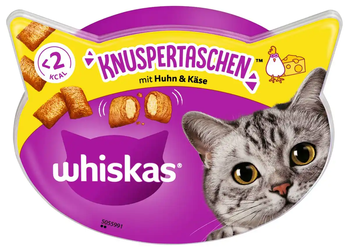 Bild 1 von WHISKAS oder DREAMIES Katzensnacks, 50 - 100-g-Packg.
