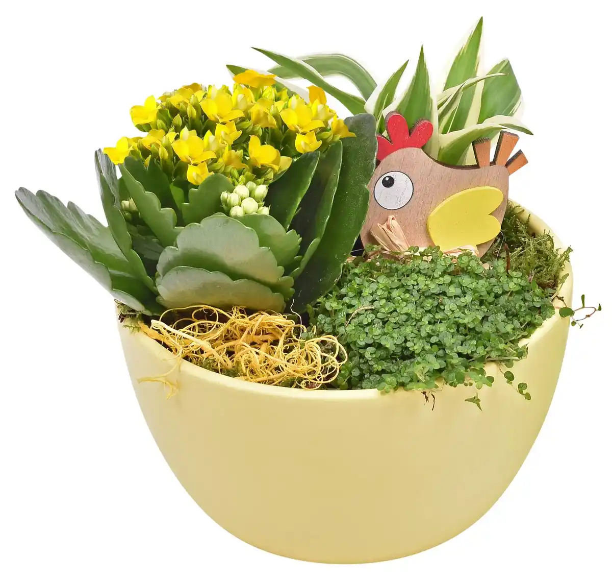 Bild 1 von Bepflanztes Ostergefäß mit Dekostecker