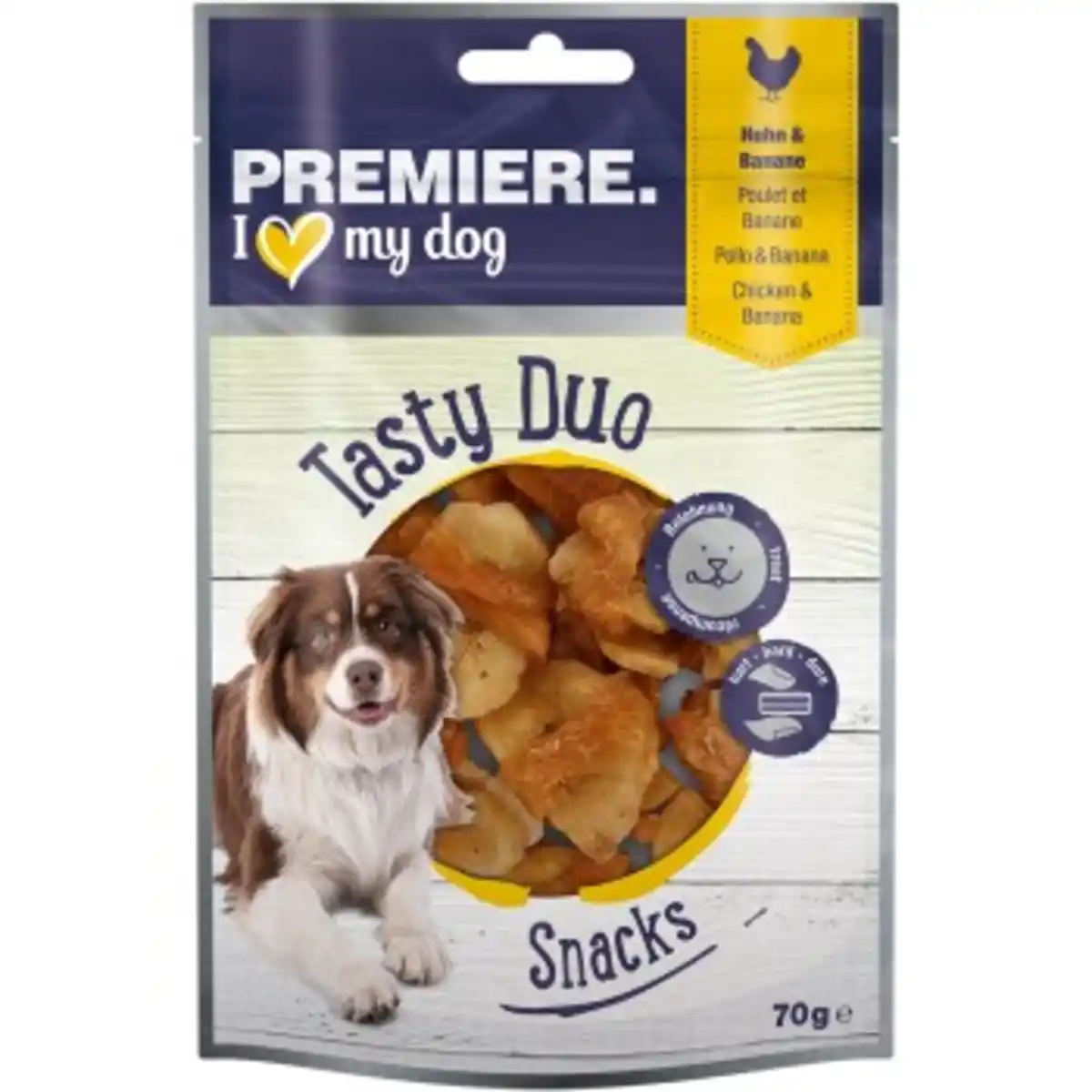 Bild 1 von PREMIERE Tasty Duo Snack Huhn mit Banane 7x70g