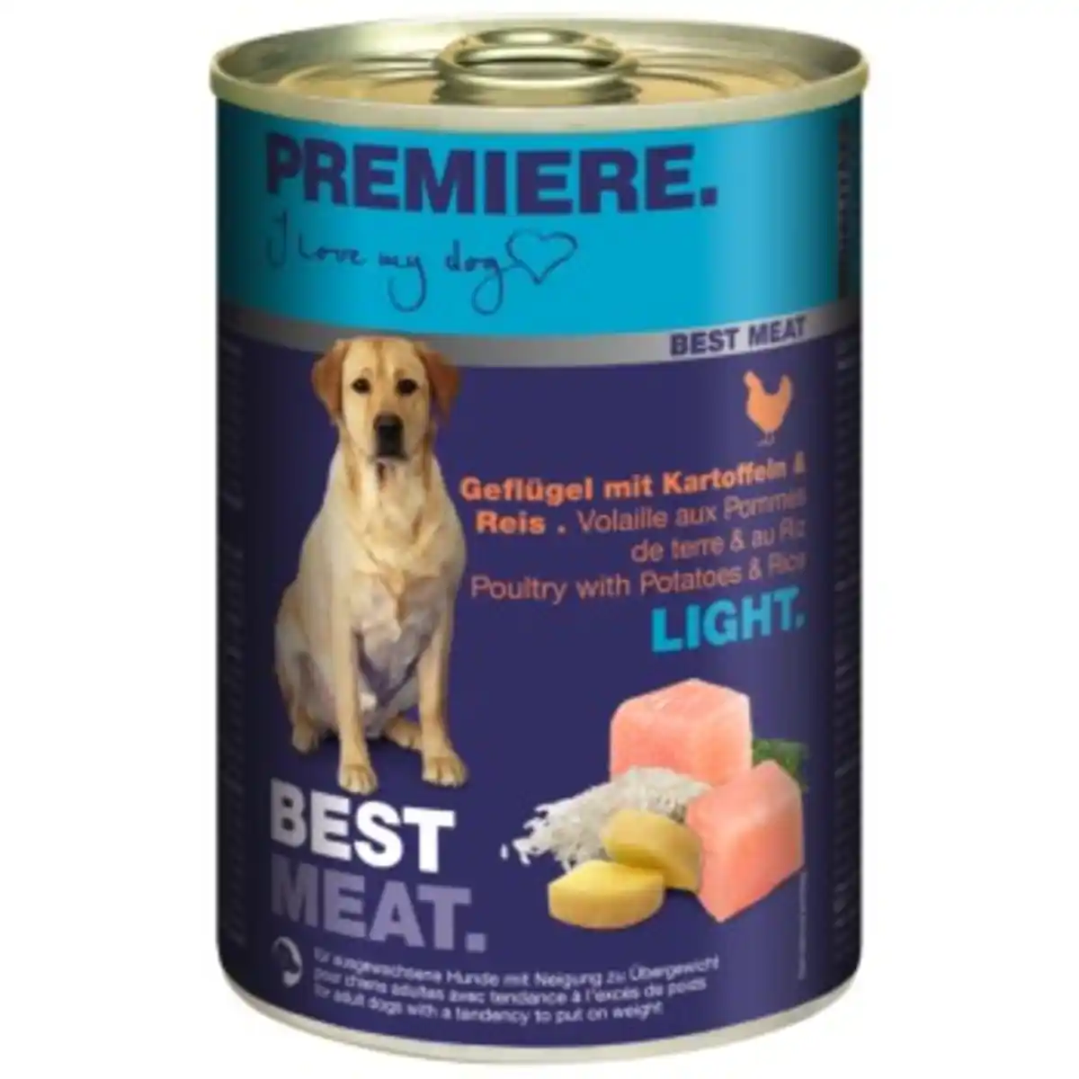 Bild 1 von PREMIERE Best Meat Light Geflügel und Reis 6x400 g